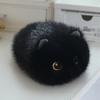 Cute Cartoon Round Cat Head Plush Toys Soft Kawaii Fluffy Kitten Stuffed Animal Plush Doll Desk Decor Ornament Lovely Room Decoration Plush Toys