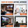 Manual Pull Down Projector Screen, 100 Inch 16:9 4K 1080 HD Retractable Projector Screen, Auto-Locking Portable Projection Screen, Portable Projector