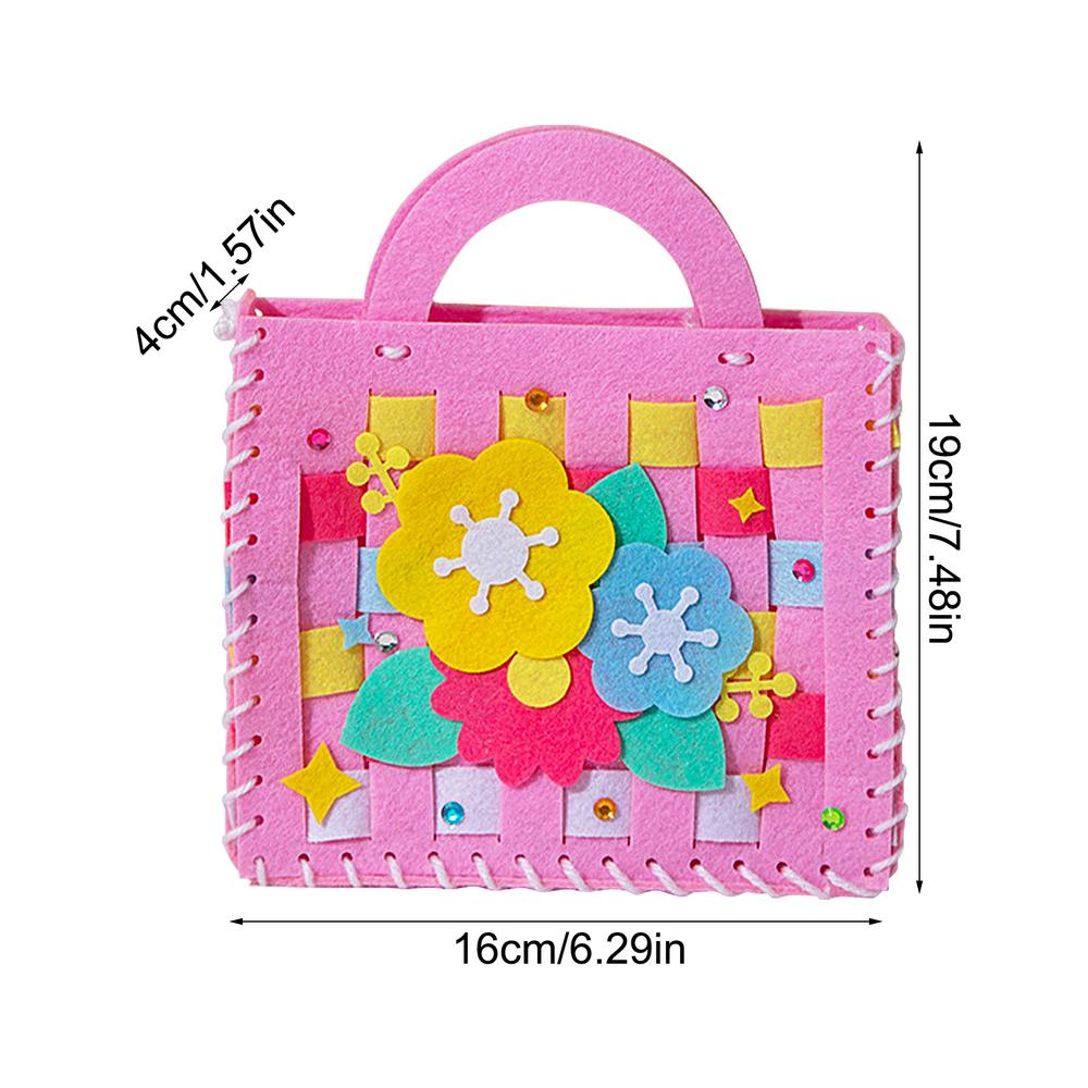 DIYSewing Non-woven Set First Sewing Kit For Kids Cute Flower Bird Craft Sewing Beginners Educational Sewing Set Birthday Gifts