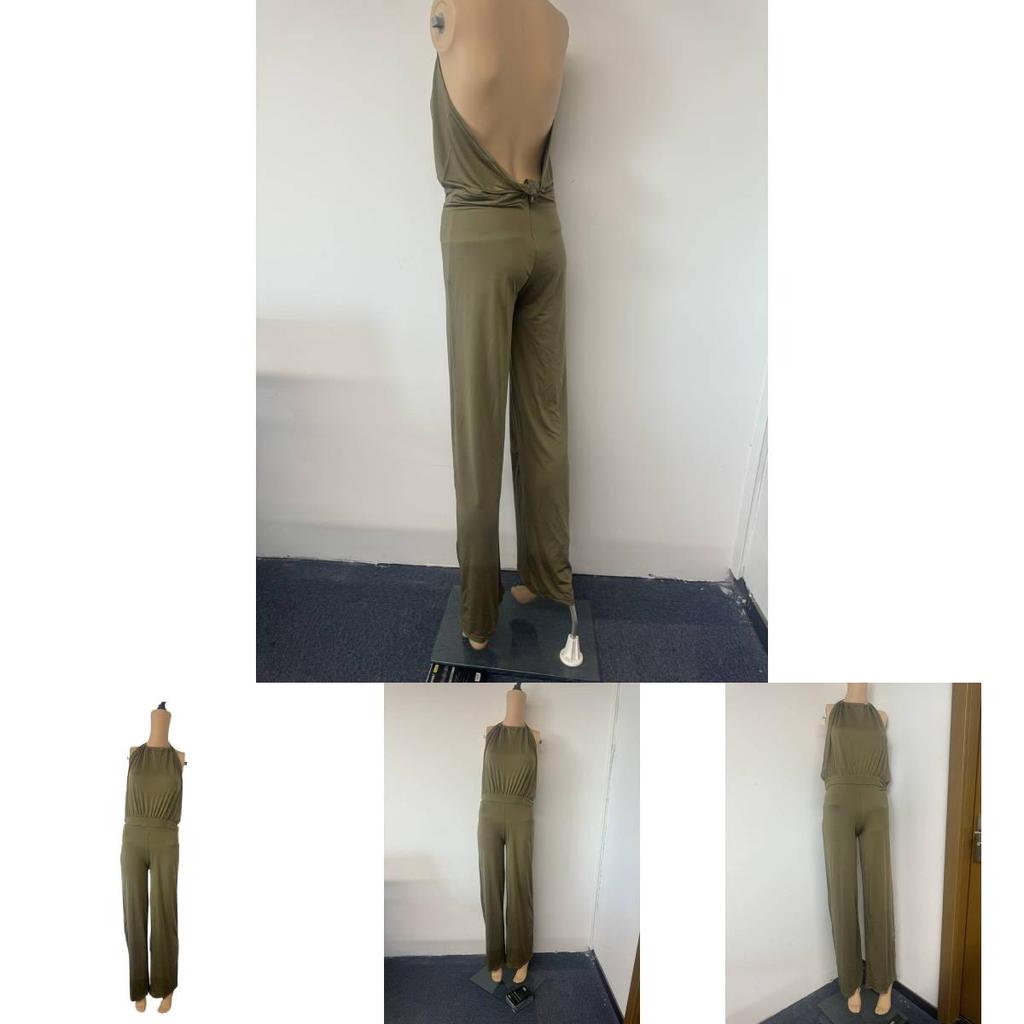 Streetwear-Jumpsuit für Damen mit Patchwork-Design und High-Waist-Passform