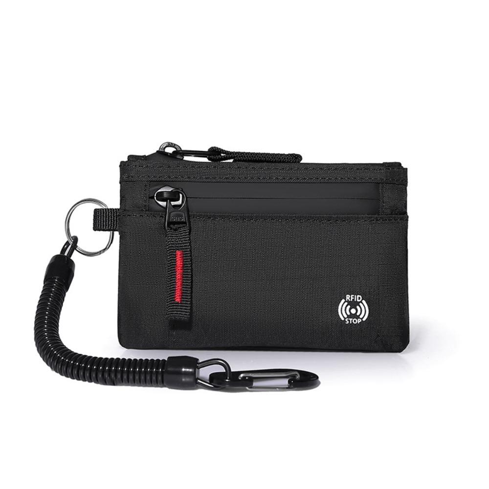 Anti-Theft RFID Credit Card Holder Multifunction Nylon Coin Purse Men's Wallet Travel Accessories