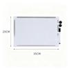 Wall-Mounted Double-Sided Magnetic Aluminum Whiteboard With Two Magnets And Whiteboard Marker With Eraser For Teaching Learning