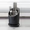 1Pc Plastic Tableware Storage Rack with Drain Tray Chopsticks Knife Spoon Fork Drainage Rack for Household Kitchen Organization