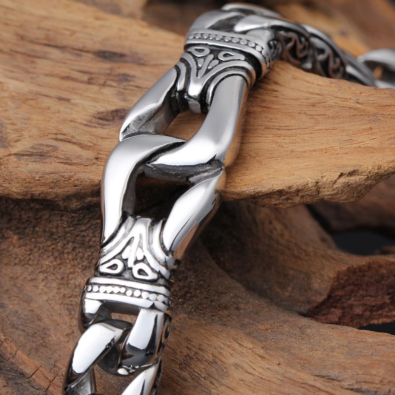 Retro Totem Handpiece European and American Fashion Mens Personalized Bracelet