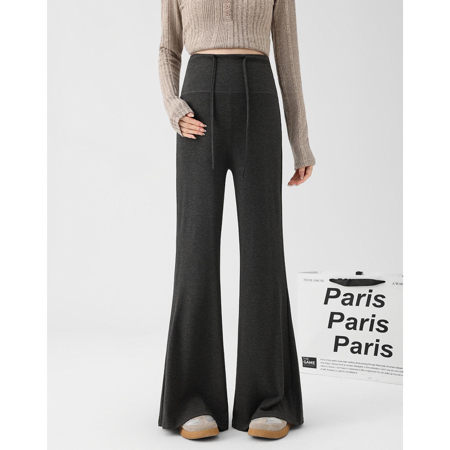 

Maternity Wide-Leg Pants: Spring/Autumn Casual Micro-Flare, No Belly Constriction, Floor-Length (2026 New Style) XL (Suitable for 115-125 jin)