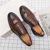 Men Leather shoes High Quality Casual shoes Luxury British Style Loafers Designers Party Flat Moccasin Men Footwear Plus Size 48