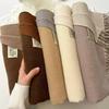 Autumn and Winter Korean Version of The Solid Color Imitation Cashmere Double-sided Tassel Scarf Female Thickened Student Dual-use Shawl Trend
