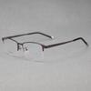 Men's Ultra-Light Half-Frame Pure Titanium Eyeglass Frame