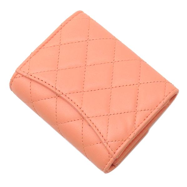 CHANEL AP0229 Matrasse matelasse small walletTri-fold wallet leather Array