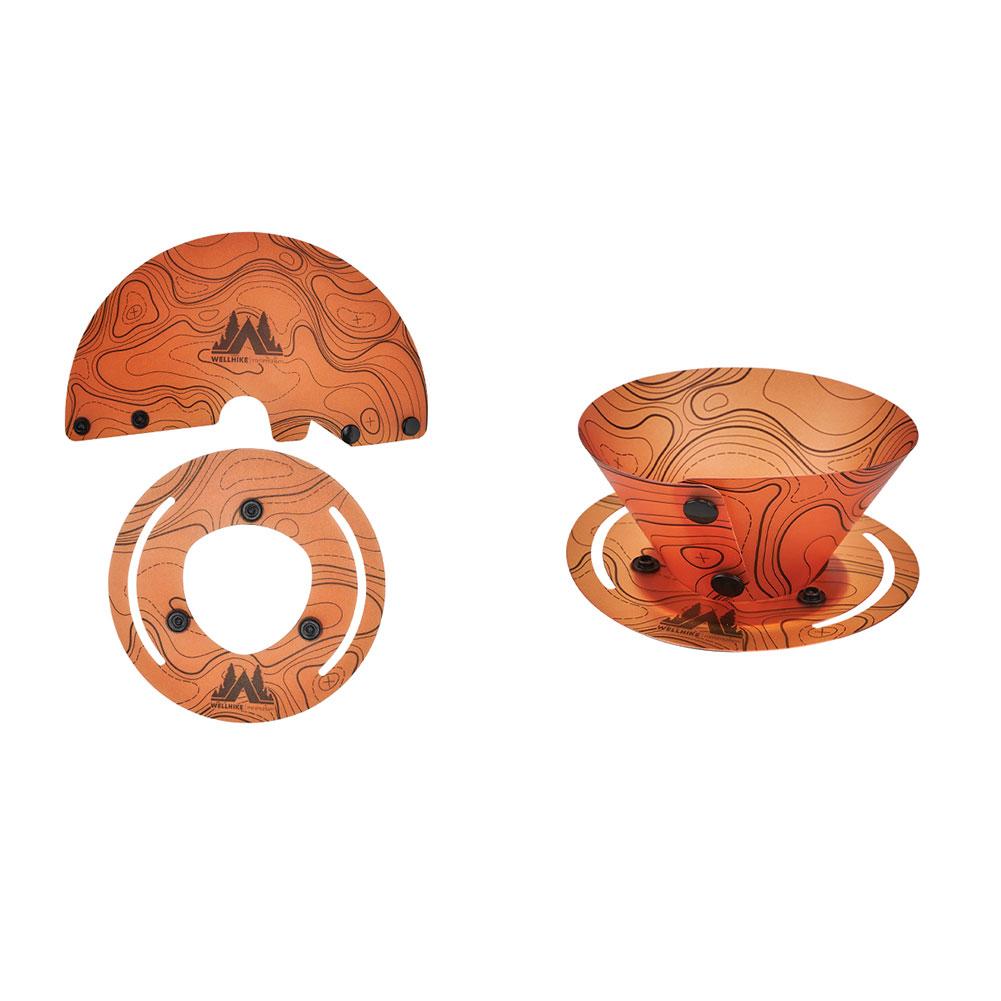 Outdoor Multi-Purpose Tableware Space Saving Ultra Light Tableware Set Reusable Plastic Bowl Plate Cup Filter for Camping Hiking