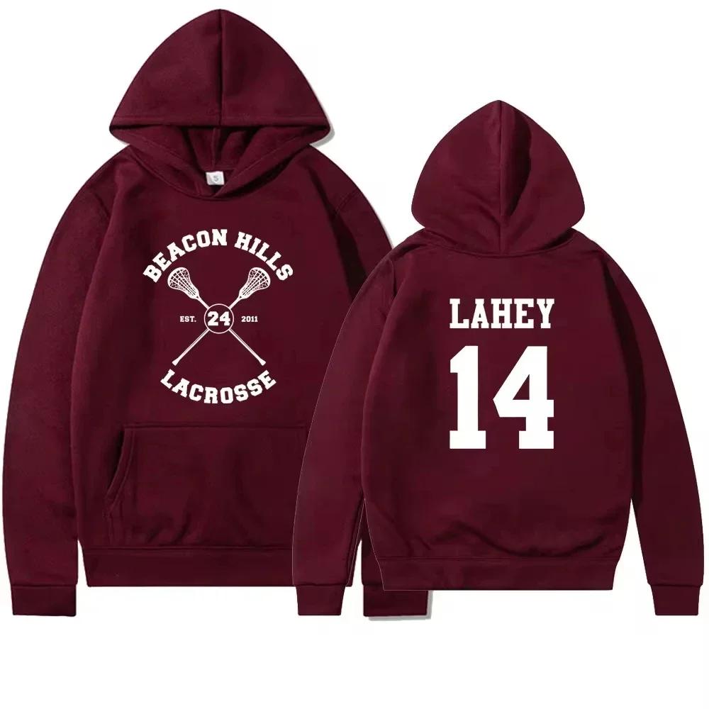 Teen Wolf Hoodie Beacon Hills Stilinski 24 Lahey McCall Pullover TV Show Hooded Sweatshirt Hooded Hip Hop Hoodie Streetwear Top