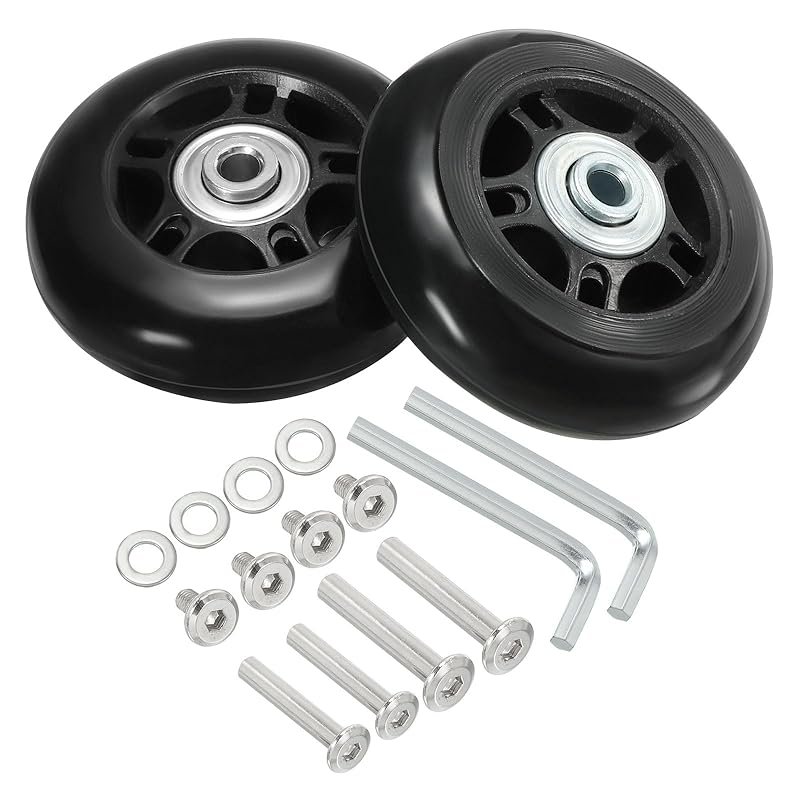 

PATIKIL Replacement Luggage Suitcase Wheel Repair Kit 70 mm x 24 Wear-resistant and mute rotating caster wheels