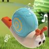 2pcs Cute Snail whistle with Expressive Eyes Musical Learning Instrument for Toddlers, Fine Motor Skills Language Development, Safe Non Toxic Blowing