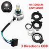 Universal New 32W COB LED HID White 360° Hi/Lo Beam H4 Motorcycle Headlight Bulb