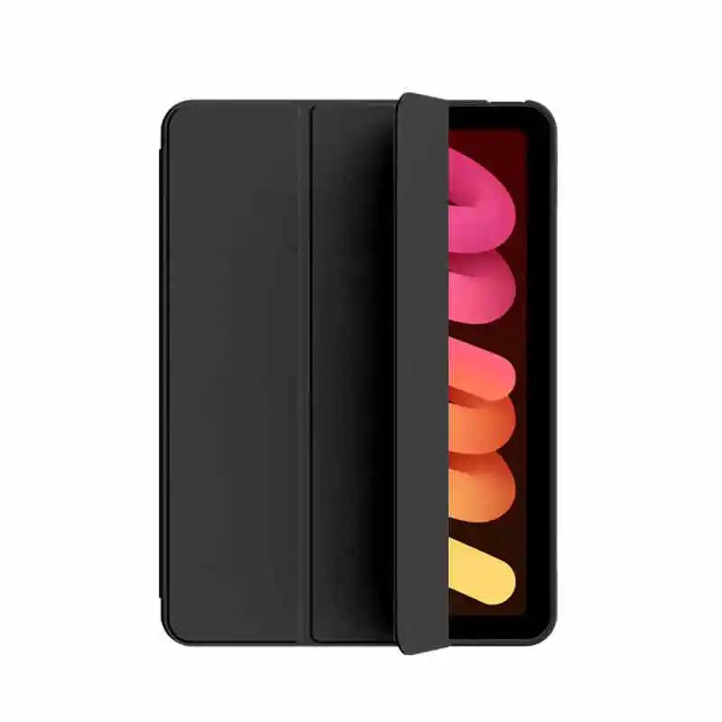 Nouvel étui pour tablette pour iPad 11ème Pro Air 13 11 M3 M4 M2 12.9   10ème 9 8 7 6 5 4 3 2ème Funda pour Mini 7 A17 Pro Couverture en cuir iPad Mini 7-A17 Pro noir