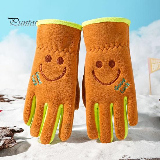 Kids Ski Gloves Winter Windproof Thermal Snow Gloves Cartoon Fleece Warm Mitten for Boys Girls Skiing Snowboard Cycling