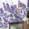 Lavender Flowers Luxurious Chiffon Sheer Curtains for Living Room Bedroom Decoration Window Voiles Tulle Curtain