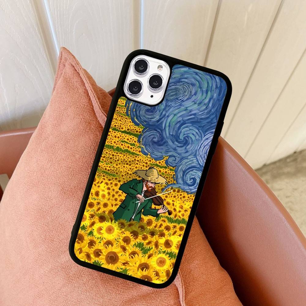 

Van Gogh Art Painting For IPhone 17 16 15 14 13 12 11 Pro Max Plus Shockproof PC+TPU Phone Back Cover iPhone 14 pro