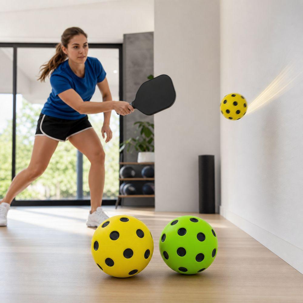 PU Foam Pickleball Training Balls High Bounce Quiet Pickleball Balls  for Pickleball Training