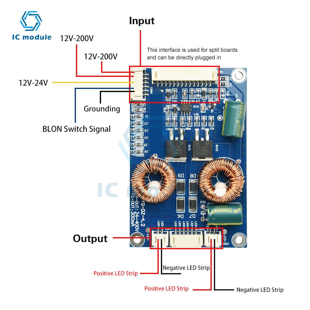 Universal LED TV Backlight Constant Current Boost Board for 32-100 Inch LCD LED Strips, High Voltage Driver Board
