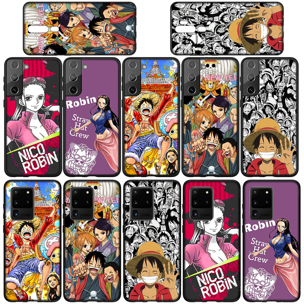for Motorola Moto Edge 70 60 50 G54 G86 Samsung Galaxy S25 iPhone 17 16 15 Xiaomi Redmi Note 14 13 Pro Max Phone Case Anime Nico Robin One Piece Luffy