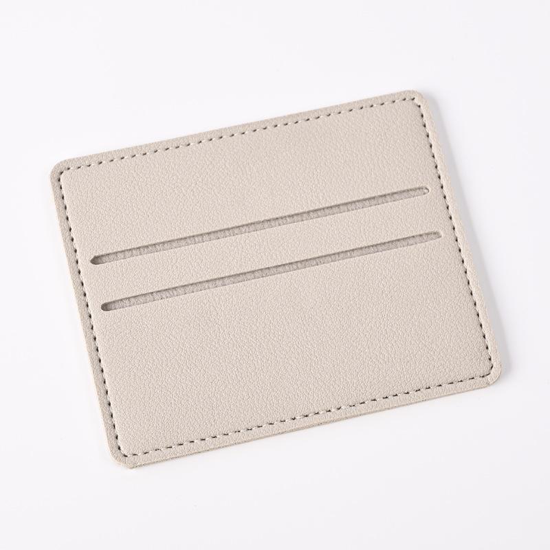 Porta-Cartões de Crédito de Couro Carteira Fina com Múltiplos Compartimentos Carteira de Cartões Portátil para Homens Presente de Natal