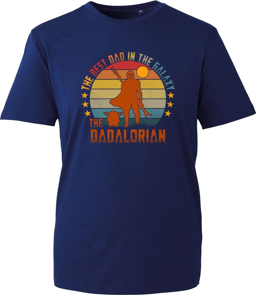 Dadalorian Graphic Unisex Crew Neck Retro Space Sci Fi Novelty Present Tshirt S