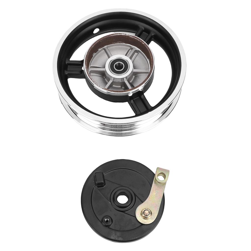 M12 10 Inch Wheel Rim with Drum Brake High Strength Metal for 10X3.0 10X2.5 Tires Electric Scooter Motorcycle