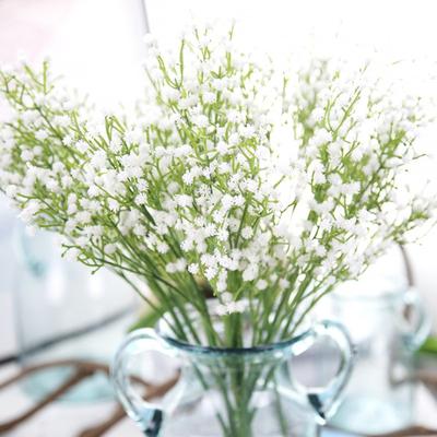Künstliche Blumen Weißes Schleierkraut Hochzeit Dekorativ Brautstrauß Zubehör Ausverkauf Vasenfüller Heim Scrapbooking Ornament