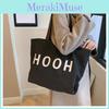 Versatile Large Capacity Canvas Shoulder Tote Bag For Daily And Study Needs