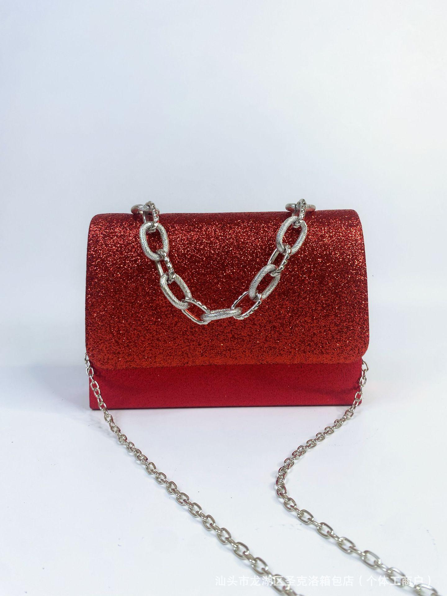 

Сумка 2024 р. популярна сумка для вечері преміум-класу з паєтками, жіноча Інтернет-знаменитості, вечірня весільна сумка-клатч, сумка-мессенджер 20*14*6