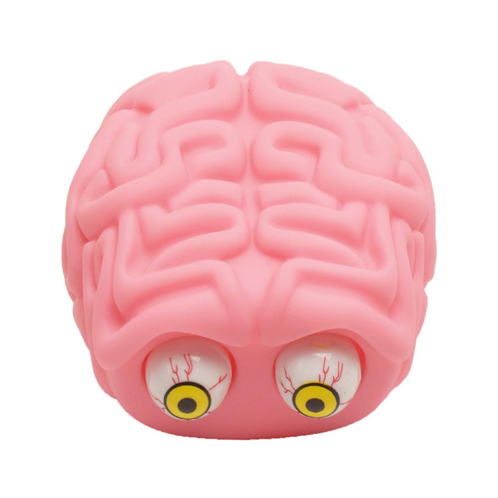 Brain Squishy Eye Popping Squeeze Toy Sensory Play Anti-Stress Fidget Toys Pops Out Eyes Doll Stress Relief Venting Joking Toys