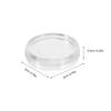 100Pcs Transparent Loose Leaf Binder Rings Plastic Detachable Binding Clips Office School File Organization Notebook Accessories