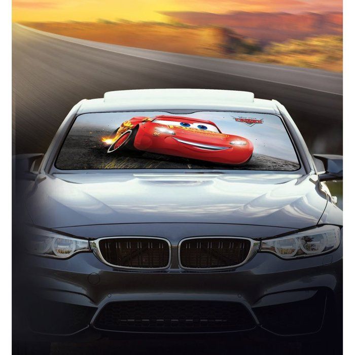 Tataway Cars Lightning McQueen Front Windshield Sun Shade 130 X 70 Cm