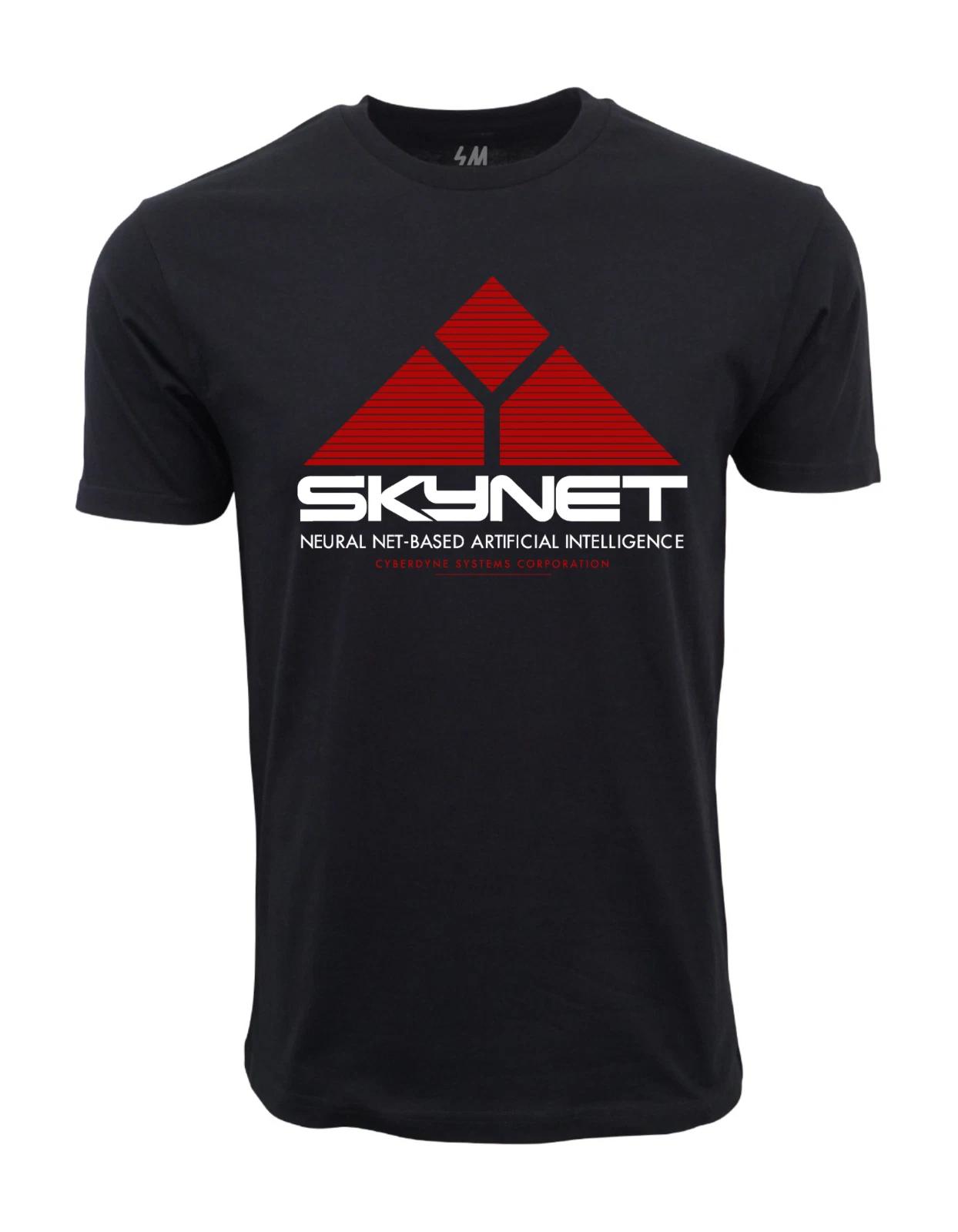 Unisex Adult Casual Graphic Skynet Logo Terminator T-Shirt Shirt M