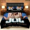 Jul C'Est Pas Des Lol Pattern Bedding Quilt Set Quilt Cover Pillowcase Home Birthday Gift(1 * duvet cover + 2 * pillowcase, without core)