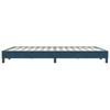 Bed Frame without Mattress Dark Blue 140 x 220 cm Velvet