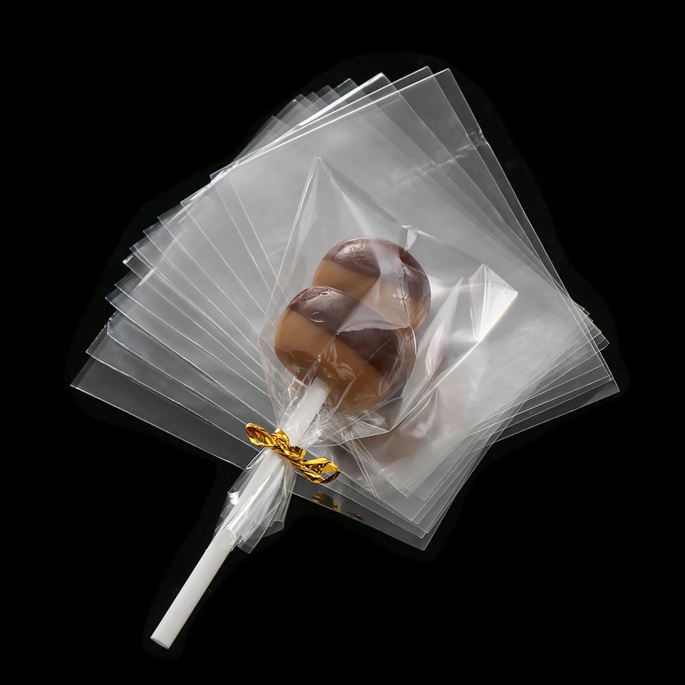 Opp Plastic Cellophane Transparent Cookie Packaging Candy Bag Sweets Pocket Lollipop Pouch