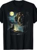 Vintage 90er Retro Dackel T-Shirt - Heulender Würstchenhund Grafik, Rundhals Cas