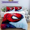 3pcs Spiderman Web Shadows Marvel Bedding,Quilt Set Quilt Cover Pillowcase Home Birthday Gift (1 * Duvet Cover + 2 * Pillowcase) S0731113