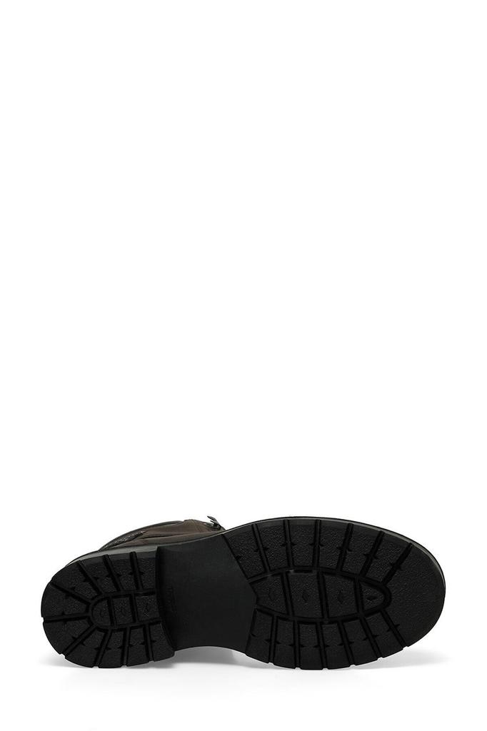 Men's Fashion Flat Heeled Booties Black Biker Boots Shoes