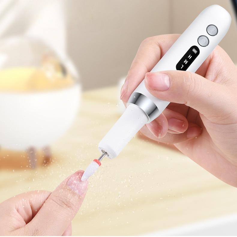 Multi-functional Electric Nail File–Portable Manicure Grinder Pen, Cordless Nail Buffer, Mini Nail Sander, and Nail Polish Remover Pen