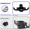 Trailer Tow Chain High-Strength Aluminum Metal Rust-Proof Safety Chain Organizer for RV Trailer Hitch Neatly Stores 7-Way Trailer Plugs Towing Gear
