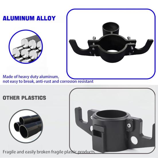Trailer Tow Chain High-Strength Aluminum Metal Rust-Proof Safety Chain Organizer for RV Trailer Hitch Neatly Stores 7-Way Trailer Plugs Towing Gear