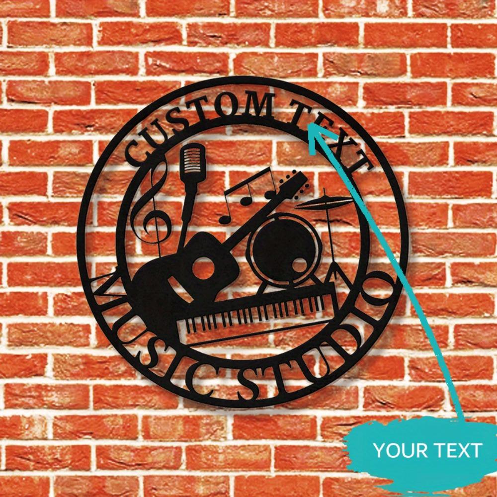 Metal Wall Art Gym Decor Fitness Plaque Home Gym Studio Rustic Design Workout Gift Easy Install