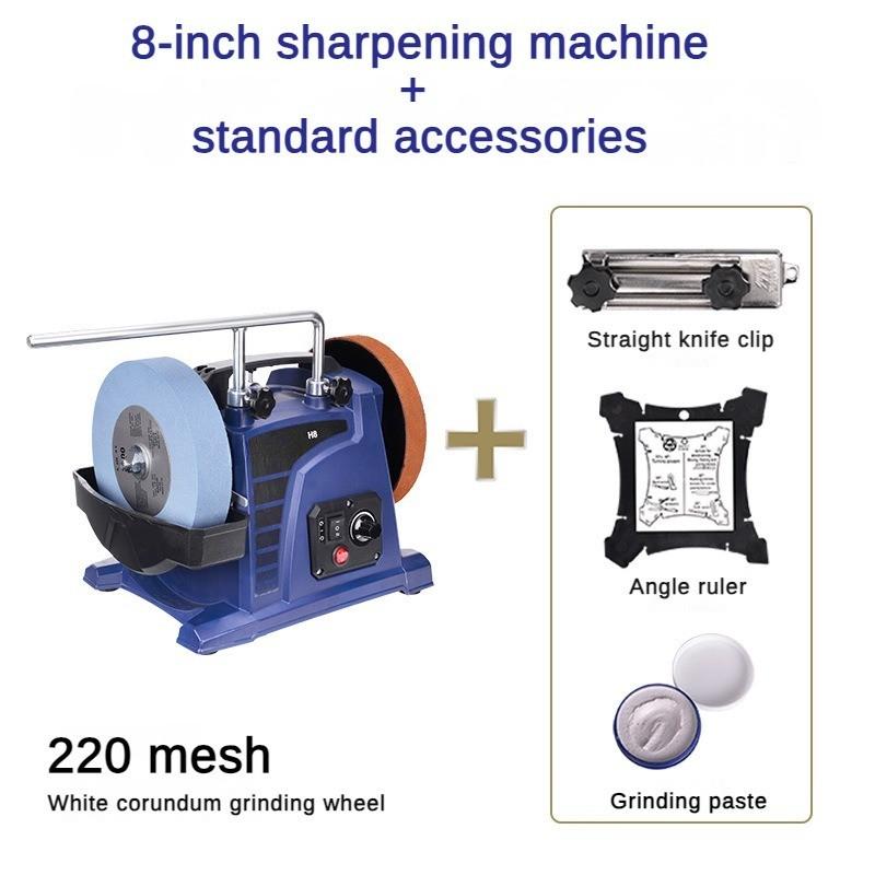 Low-speed Household Water-cooled Knife Sharpener Small Electric Desktop Grinding Wheel Machine Blue