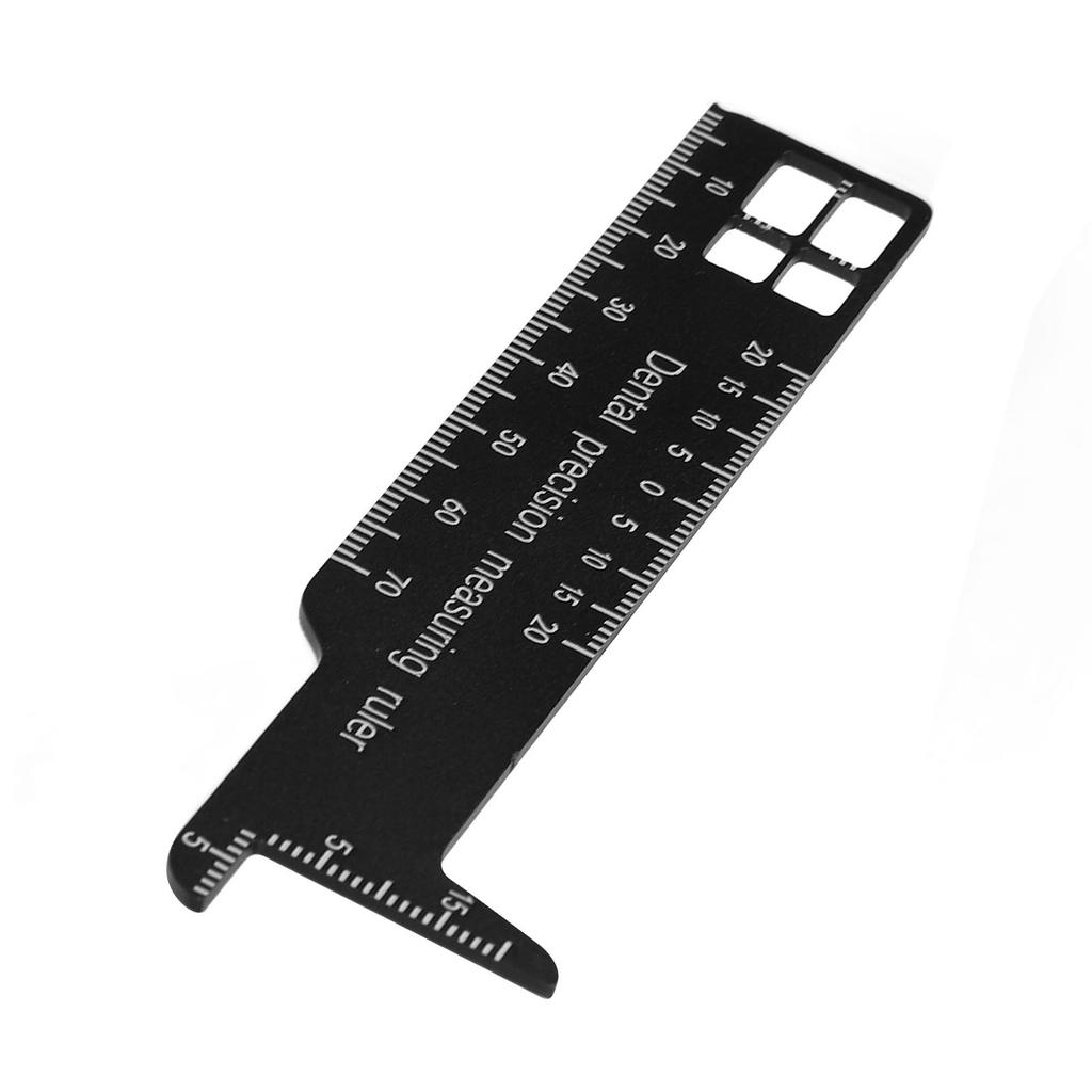 Metal Dental Span Measuring Ruler Double Sided Availability Medical Tool For Dentistry
