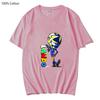 Cartoon Auto Aufdruck Shirt Herren Lustige Spiel T-Shirts für Damen T-Shirt Unisex Kurzarm Sommerkleidung Grafik T-Shirts