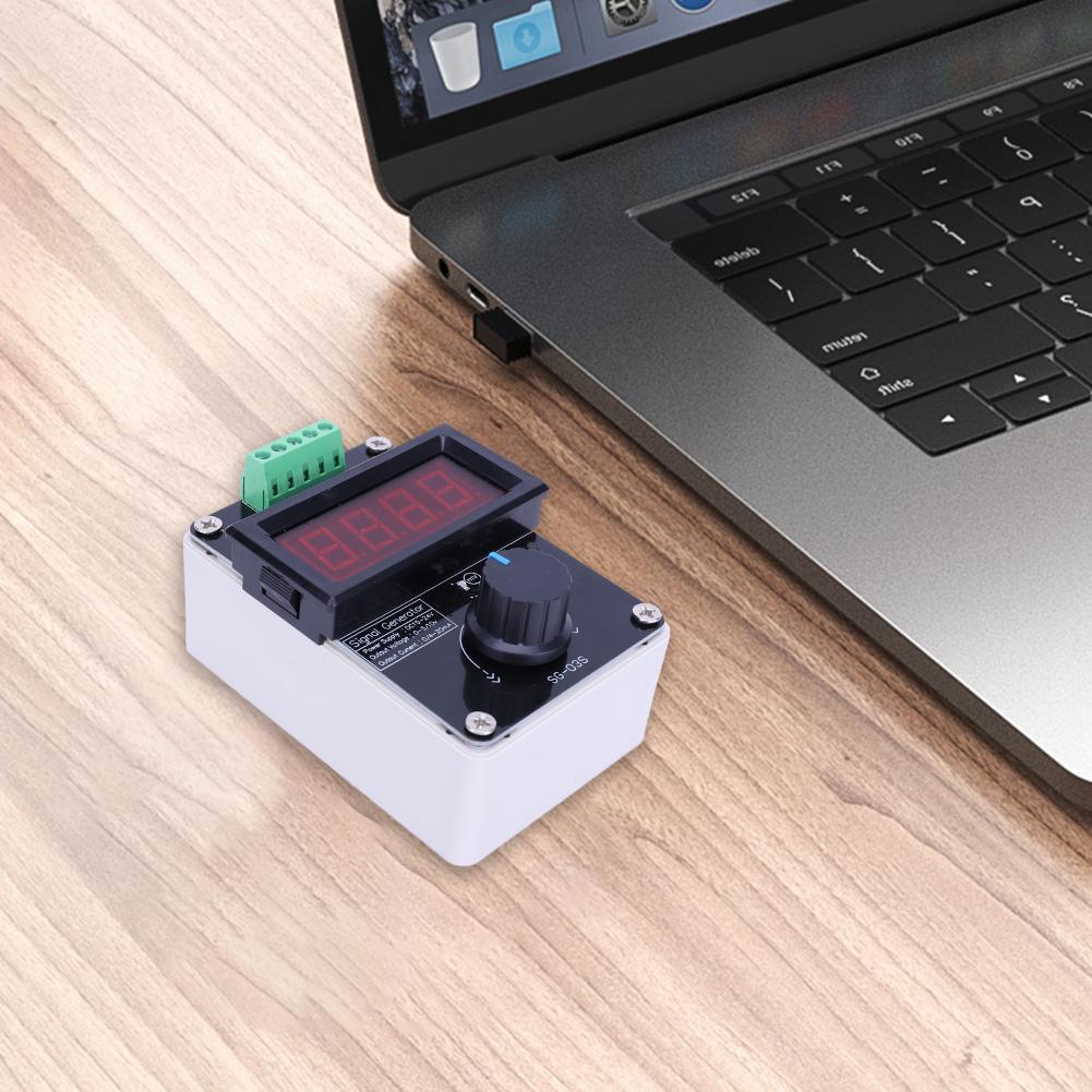 0-20mA/4-20mA/0-10V Adjustable Signal Generator Value Adjusting Signal Source Module LED Display for PLC Panel LED Testing