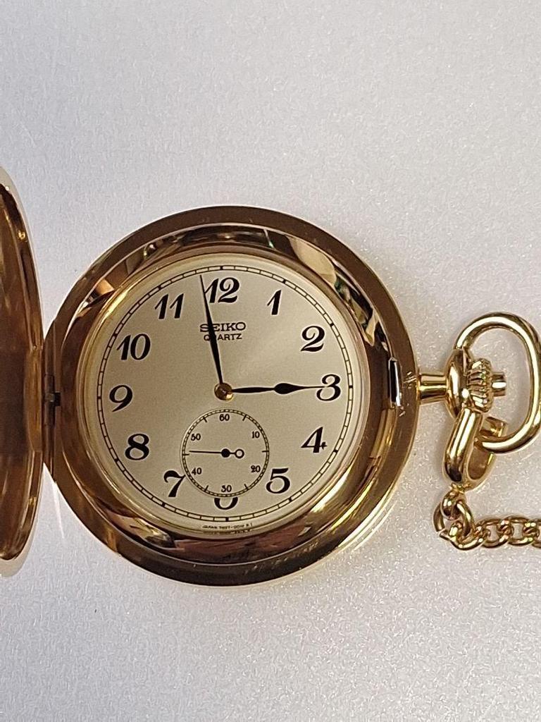 [USED] Working Seiko Pocket Watch, Prime Minister Gift, 7N07-001A